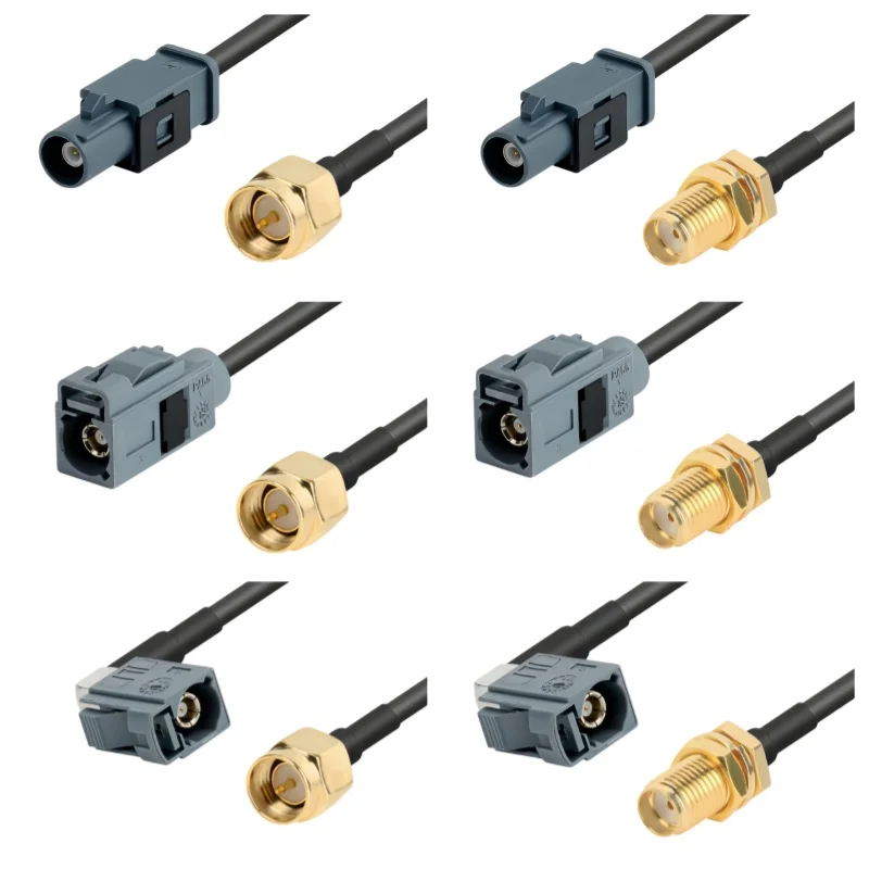 FAKRA-G Type Gray Male-Female to SMA-JK Reversing Camera Video Cable SYWV50-2/RTK031 Coaxial Cable