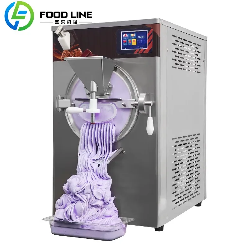 Customizable  Desktop Italian Gelato Ice Cream Machine 48L/H Commercial Hard Ice Cream Maker for Milk