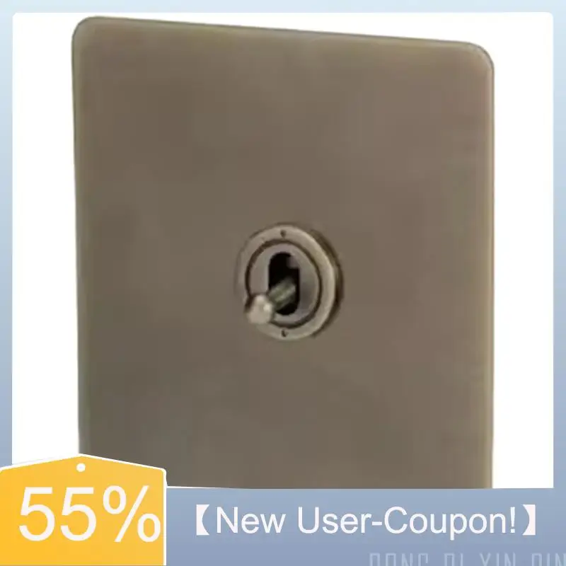 

A81M New- 220V Toggle Switch Vintage Bronze Sockets And Switches Wall Light Switches Dimmer Switch Wall Outlet Plate