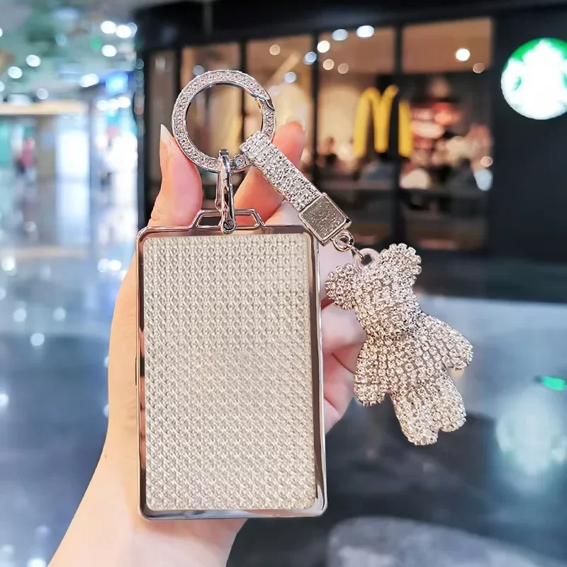 

Suitable for NIO ONVO L60 keycase 24 Card car NFC keycover key shell keychain Cute Bear Keychain Diamond Car Key Holder