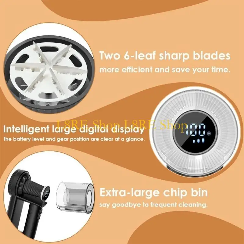 L8RE Portable Fabric Shaver for Clothes 3 Modes Rechargeable Lint Remover for Clothes