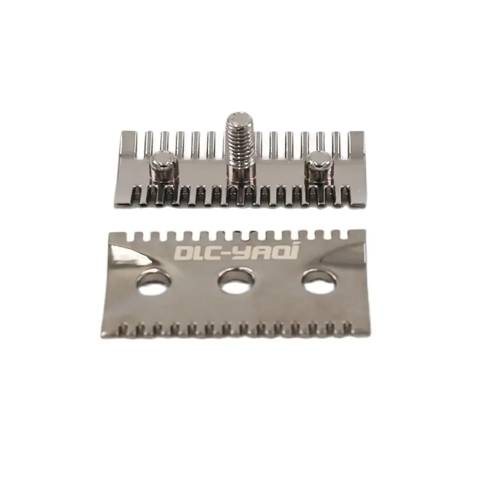 YAQI Мужская безопасная бритвенная головка из цинкового сплава Gunmetal Mellon для мужских бритв, сменный аксессуар, модная бритвенная головка высокого качества