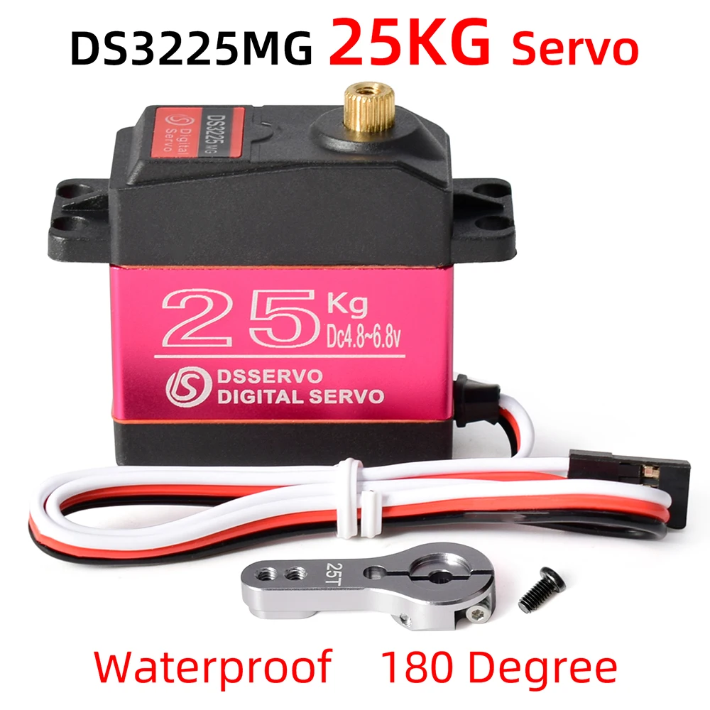 Dsservo Wasserdichtes RC-Servo DS3218 20 kg DS3225 25 kg DS3235 35 kg 180/270 Grad für 1/8 1/10 1/12 RC Car Metal Gear Digital Servo