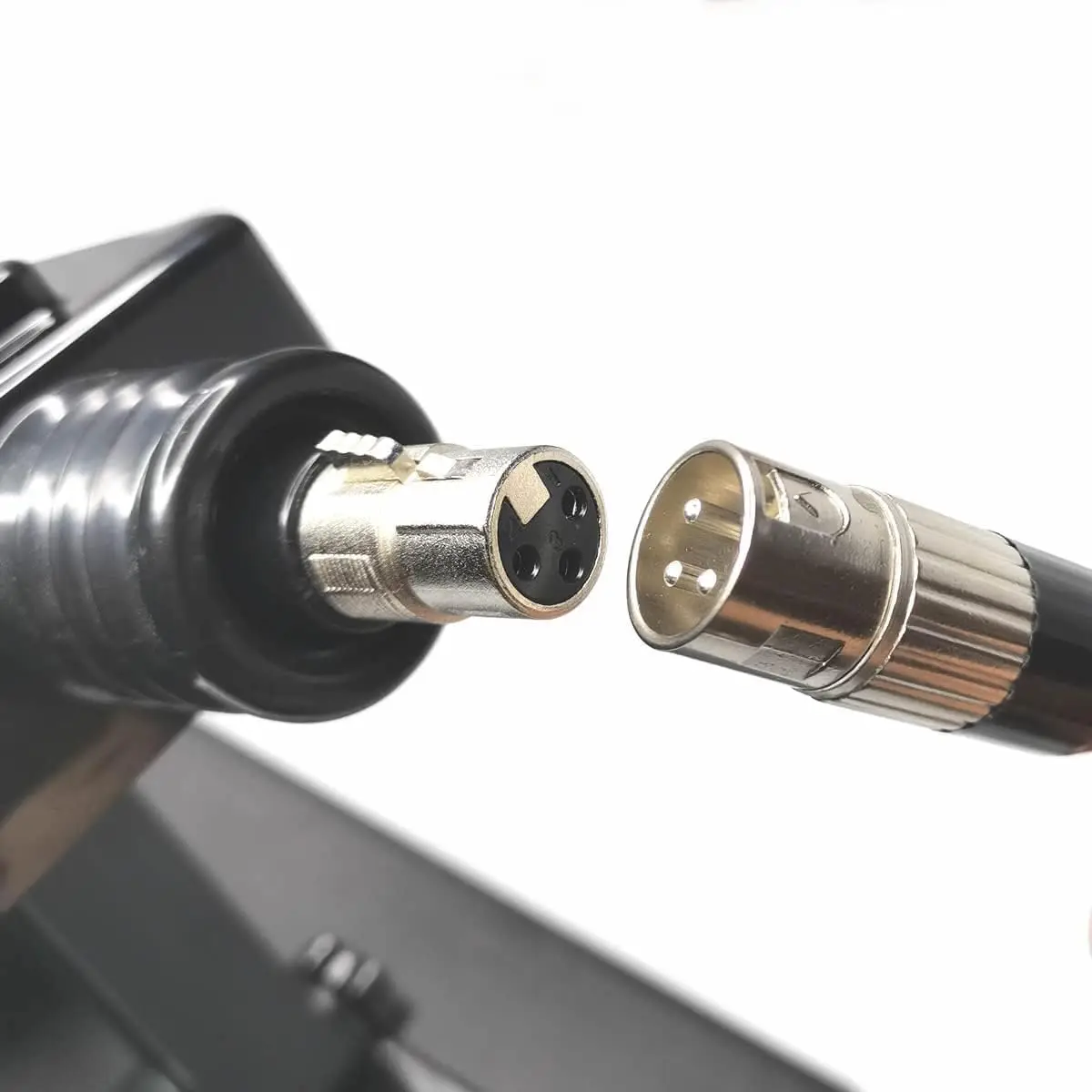 3XLR to 3XLR Adapter with Spring Extension Rod - Accessories Connector for Sex Machine Attachment 3 Prongs Adapter view 4