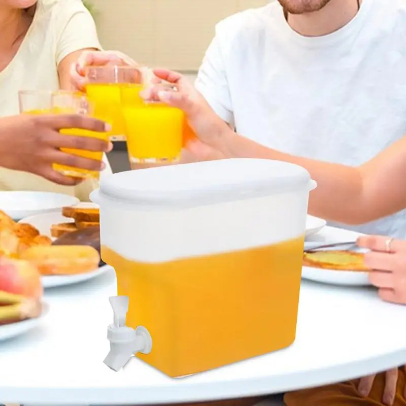 蛇口付き大容量コールドウォーターピッチャー、レンズ付き飲料ディスペンサー、冷蔵庫およびスピゴット、3.5l