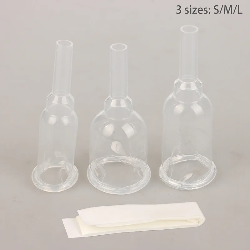 

1 Piece Comfortable Medical Silicone Male External Catheter Self Adhesive Silicone Catheter External Size S M L