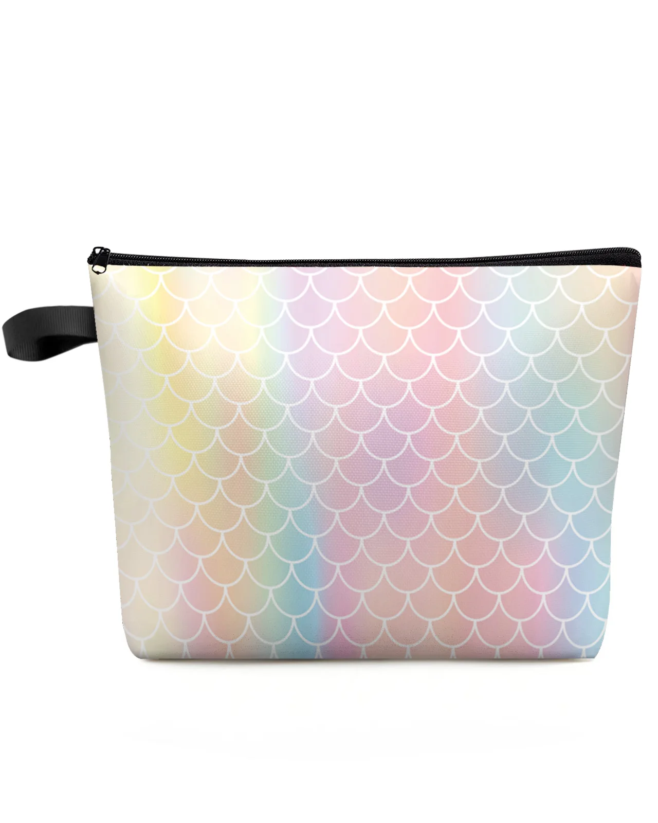 

Mermaid Scales Rainbow Colors Makeup Bag Pouch Travel Essentials Lady Women Cosmetic Bags Toilet Organizer Storage Pencil Case