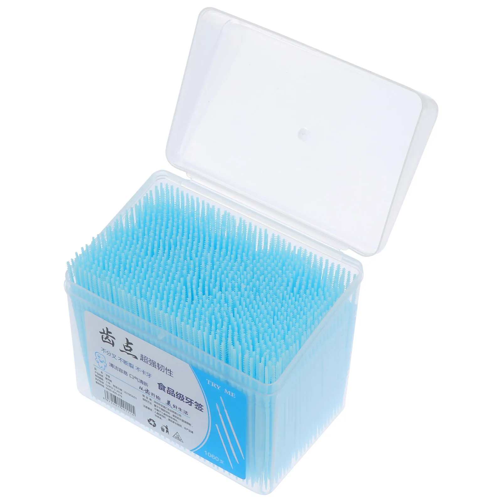 

1060 Pcs Double-headed Toothpick Mint Toothpicks Gum Wooden Floss Double-ended Plastic Travel
