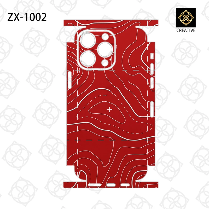 For iPhone17 14 13 Pro Max 12 Mini 15 16 Colorful  Film Wrap Stickers Cases Back Cover Decal Skin 3M Film Protector Sticker