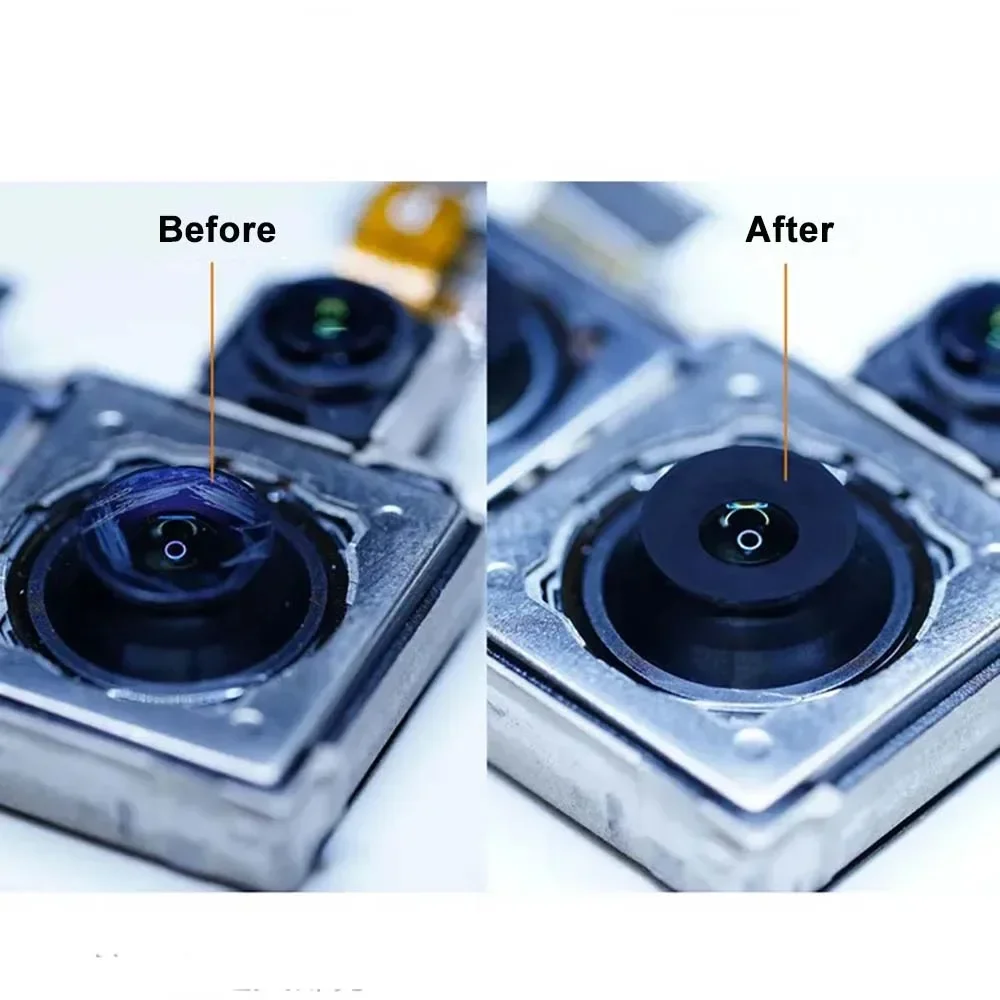 Mobile Phone Camera Lens Scratches Removal Flux For iPhone Android Scratches Black Light Dot Stain Removal Repair Liquid Glue