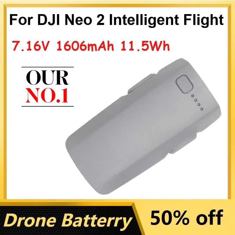 

7.16V 1606mAh 11.5Wh Li-Ion Drone Battery for DJI Neo 2 Intelligent Flight Batteries Maximum 19 Minutes * Flight Time