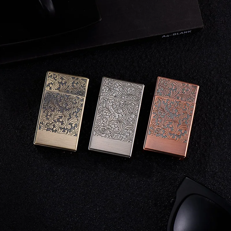 Broad Metal Windproof Cigar Cigarette Lighter Jet Torch Gas Flames Unusual Lighters Smoking Accessory Butane Gadgets for Men