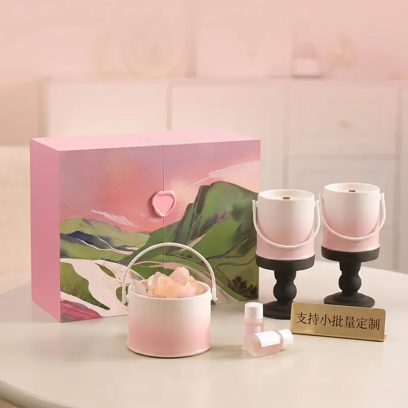 Premium Soy Wax Aromatherapy Candle Gift Set Long Lasting Scent Essential Oil Home Decor Holiday Present for Her Him Birthday