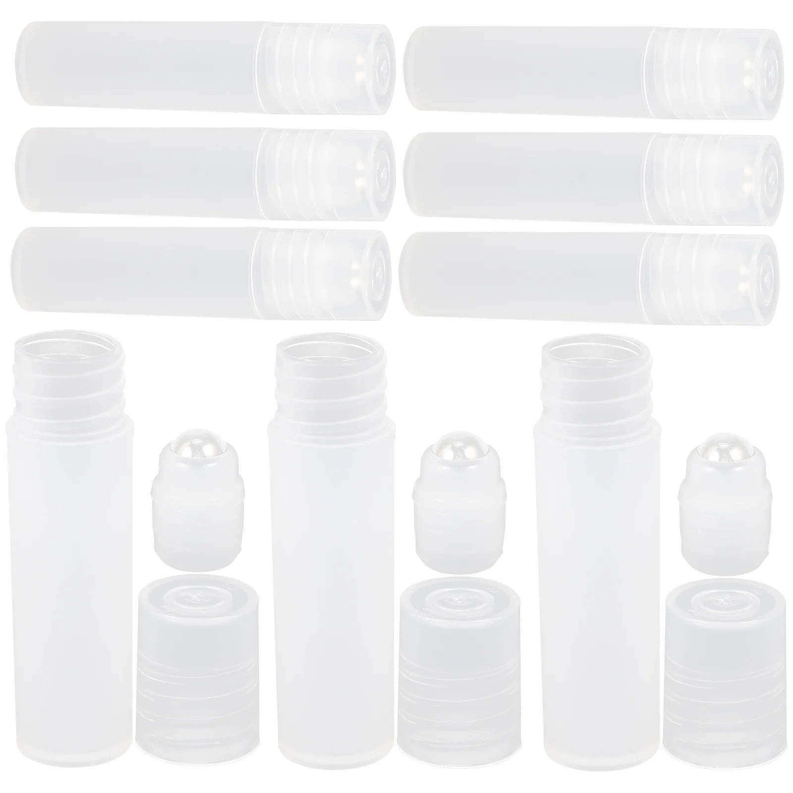 10 個ローラー香水ボトル詰め替えローラーボール軽量ポータブル旅行空のアロマエッセンシャルオイルボトルコンパクトデザイン