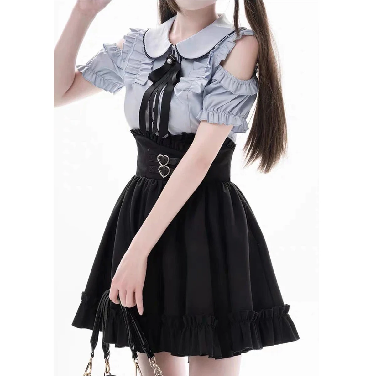 2025 Vintage Gothic Ruffled Mini Skirts Lolita Harajuku Japanese Black Short Skirt Ball Gown Faldas Y2k Aesthetic Pleated Cake