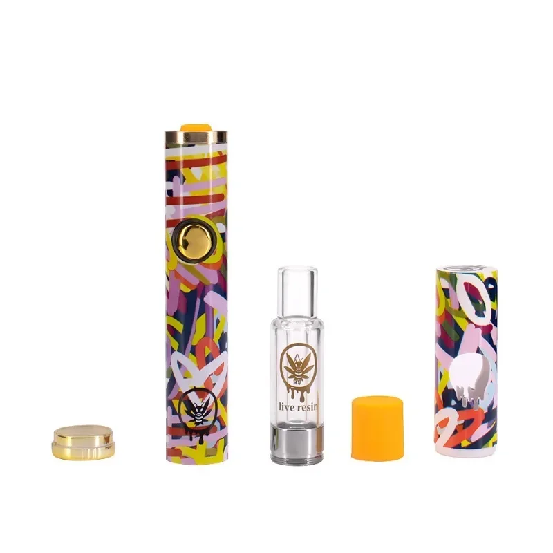 10 шт. наборы для электронных сигарет California Honey, 380 мАч, перезаряжаемая батарея 1,0 мл, пустые капсулы для густого масляного испарителя, защита от детей, ящик