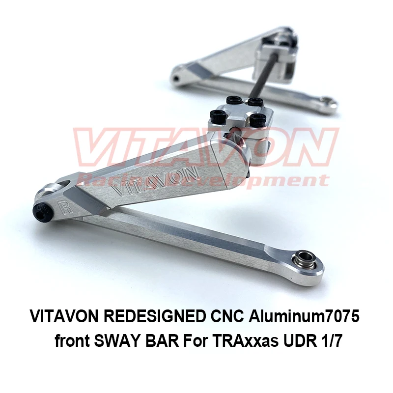 VITAVON REDESIGNED CNC Aluminum7075 Front SWAY BAR  For TRAxxas UDR 1/7