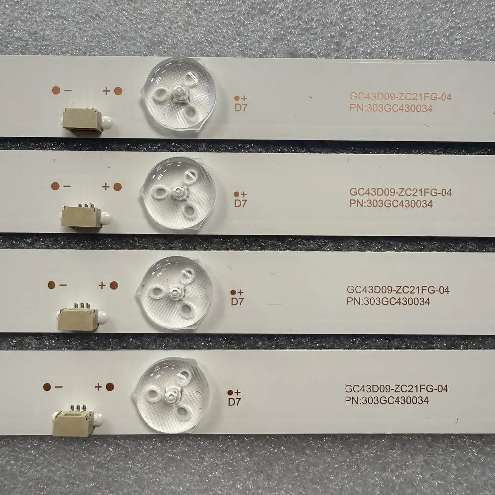 LED 백라이트 스트립(4) DLED43GC 4X9 DLED43GC4X9 GC43D09-ZC21FG-04 ZC23FG-01 43PFF5021 43PFF5011 T4312M LD43V22S BOEI430WU1