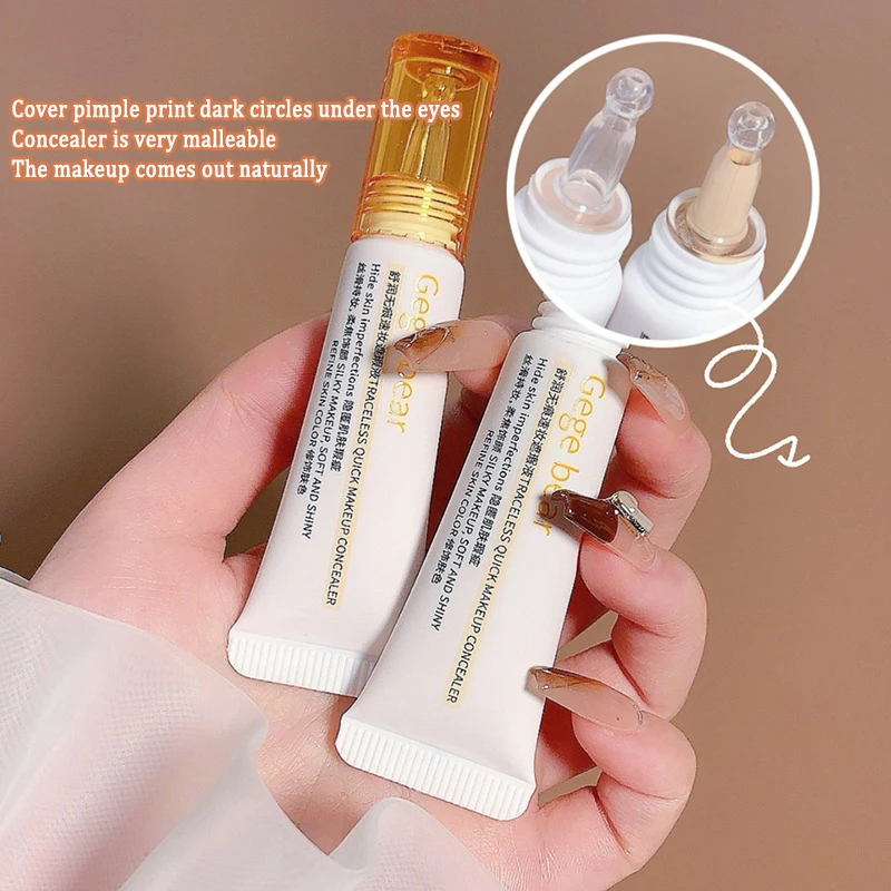 Face Makeup Liquid Concealer Full Coverage Invisible Pores Smooth Moisturizer Foundation Cover Dark Circles Acne Marks Spots