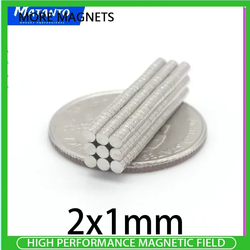 100/200/500/1000/2000/5000PCS 2x1mm Small Round Magnet Neodymium Powerful Magnetic Permanent Magnet Mini Disc Magnet