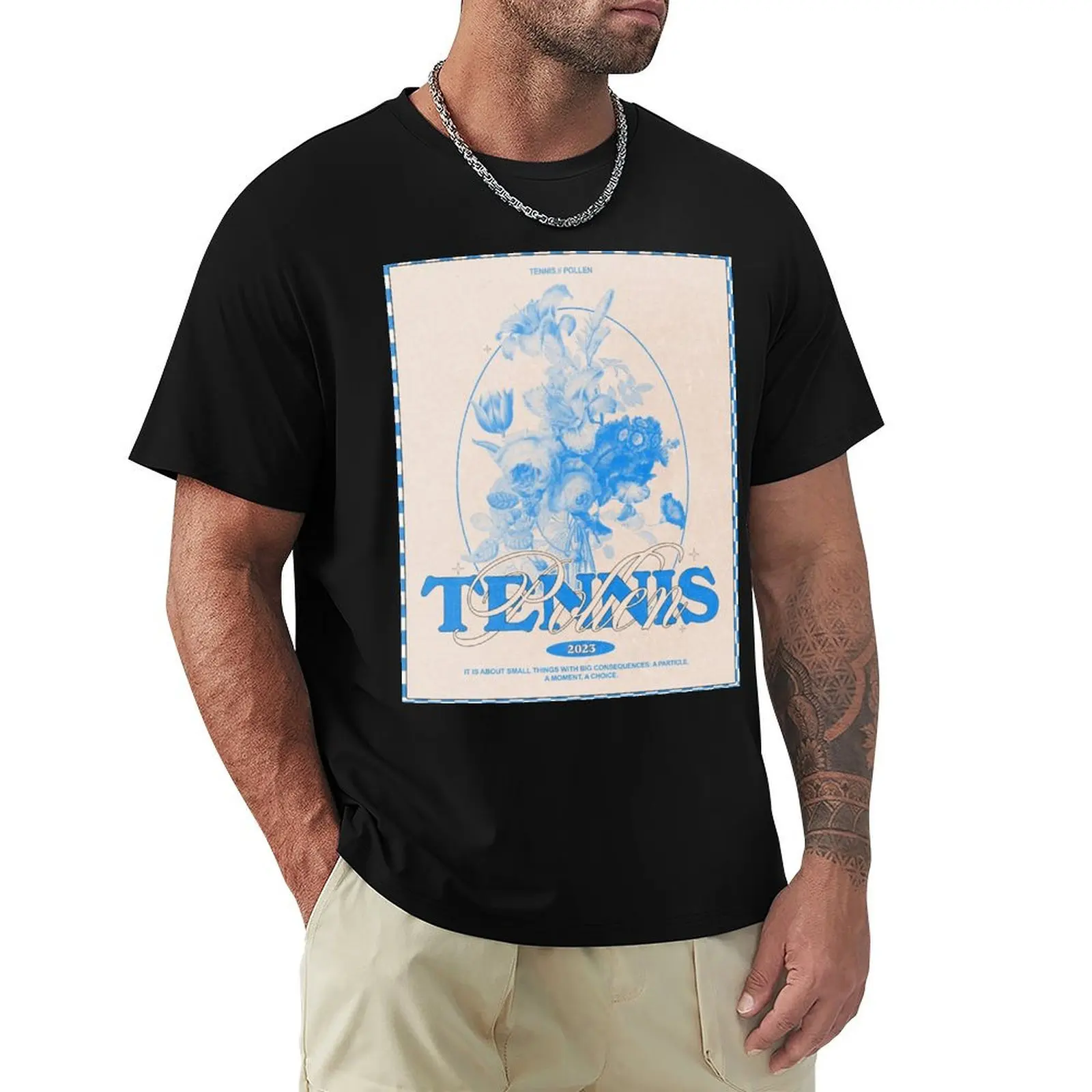 

Tennis Pollen Floral T-Shirt funny shirt cotton Luxury man mens graphic t-shirts funny