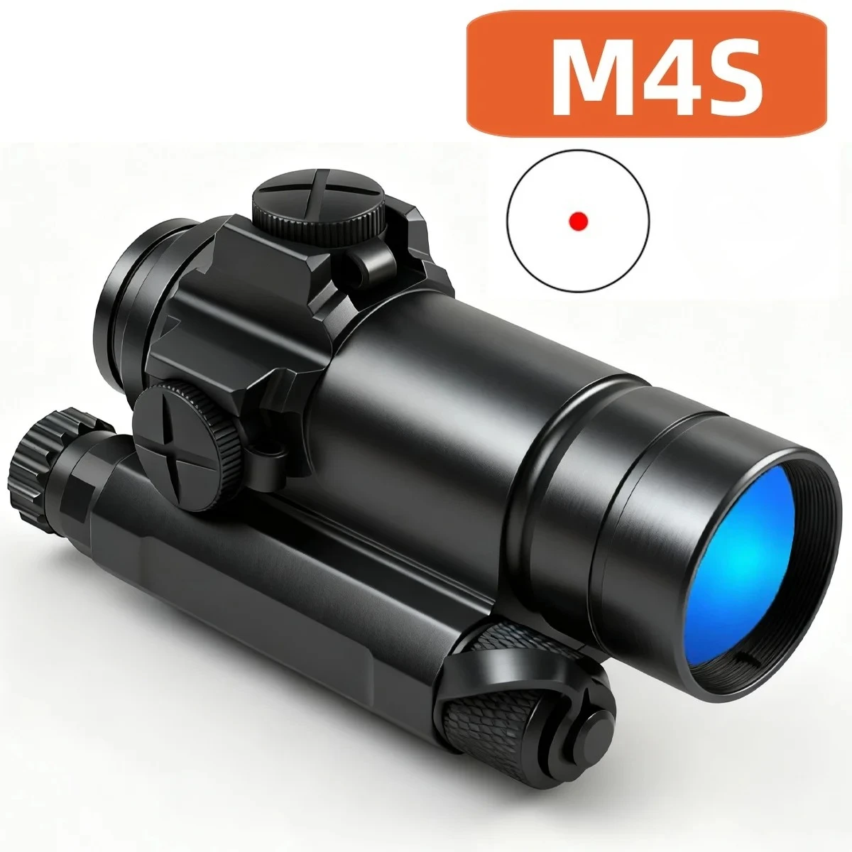 

Тактический оптический прицел M4S 2MOA с красной точкой, регулируемый рефлекторный голографический прицел для охоты с креплением QRP2 на 20-мм планку, компактный охотничий прицел