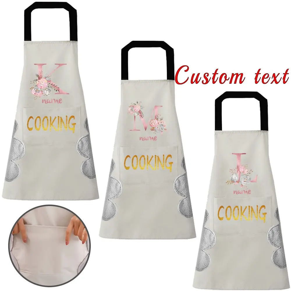 

Personalized Customized Apron with Pocket Is Suitable for Cooking and Barbecue, Easy To Clean, Waterproof and Oil-proof.