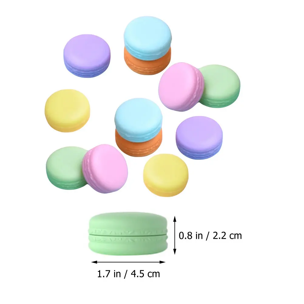 12Pcs Mini Macaron Container Premium PP Storage Box for Face Cream Lotion Moisturizer Travel Jewelry Pills Small Essentials - view 3