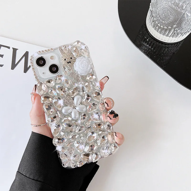 

Rhinestone Diamond 3D Mirror Phone Case, Luxury Cover, New, For Samsung A50, A70S, A22, A32, A52, A71, A51, A72, A73, A53