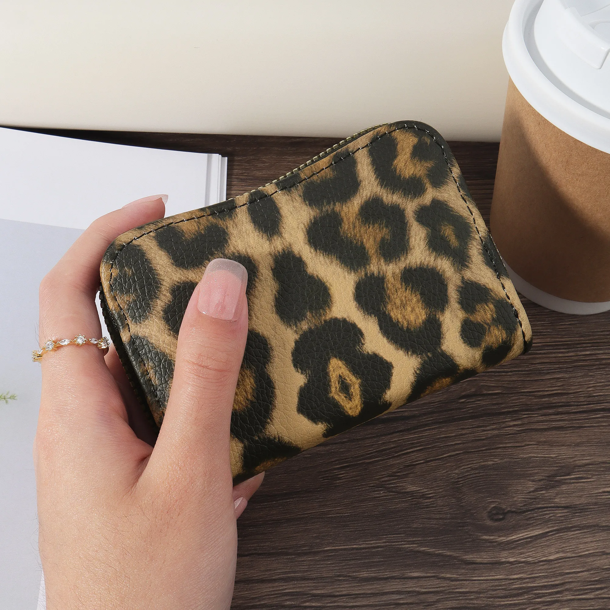 Zipper Around Coin Purse, Simple Credit Card Holder With Multi Card Slots, Versatile Wallet
