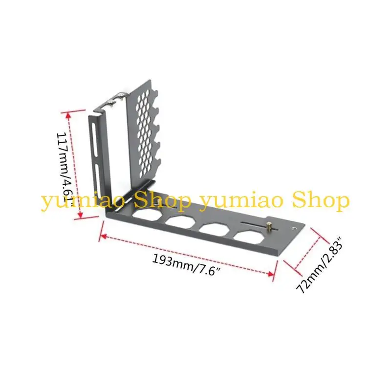 587B Vertical GPU Mount Bracket Durable Metal GPU Conversion Support for DIY Desktop Computer Case
