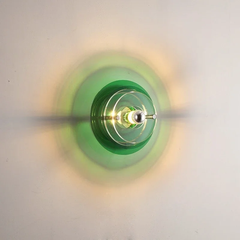 

New color flying saucer wall lamp antique bedroom living room study acrylic wall lamp