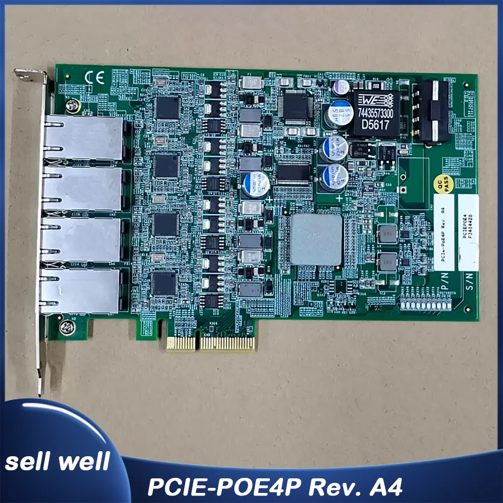 

Четырехпортовая сетевая карта PCIE-POE4P Rev. A4 PCIEPOE4