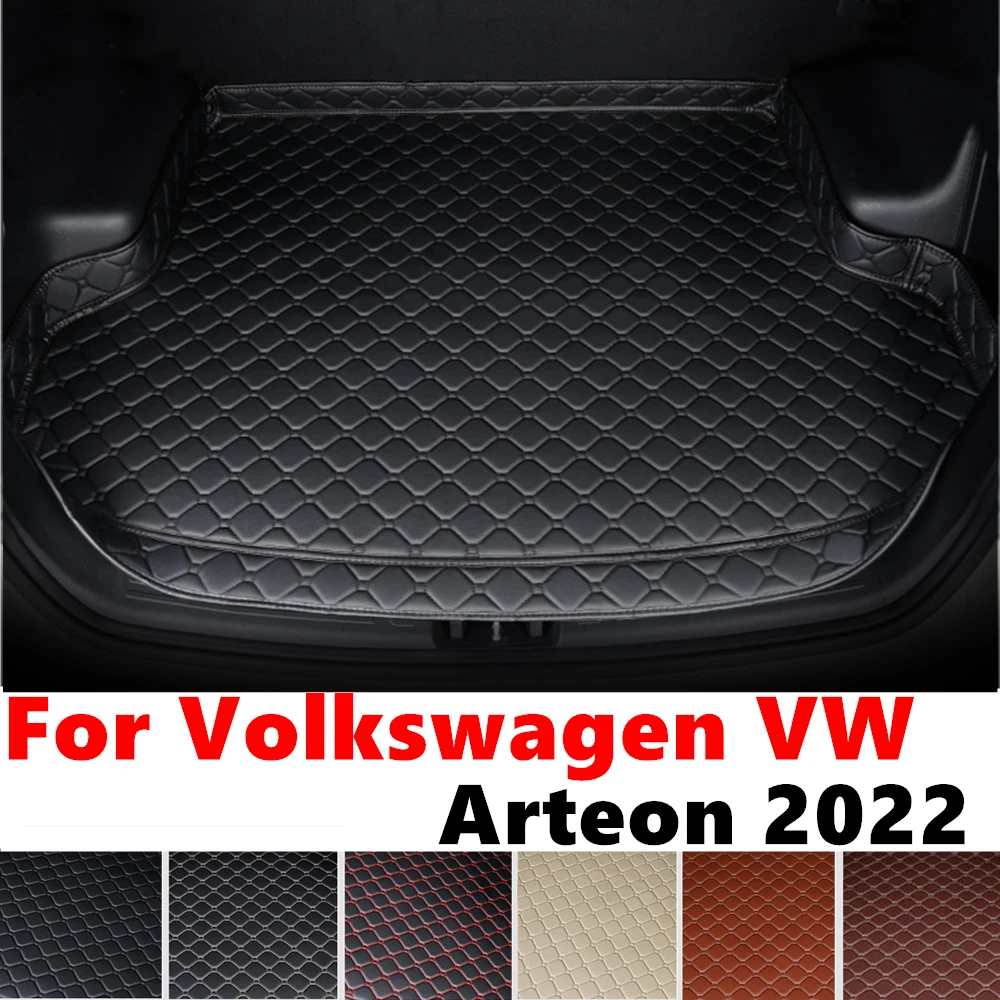 High Side Car trunk mat for Volkswagen VW Arteon 2022 Tail Boot Luggage Pad Rear Cargo Liner Protect Cover Interior Accessories