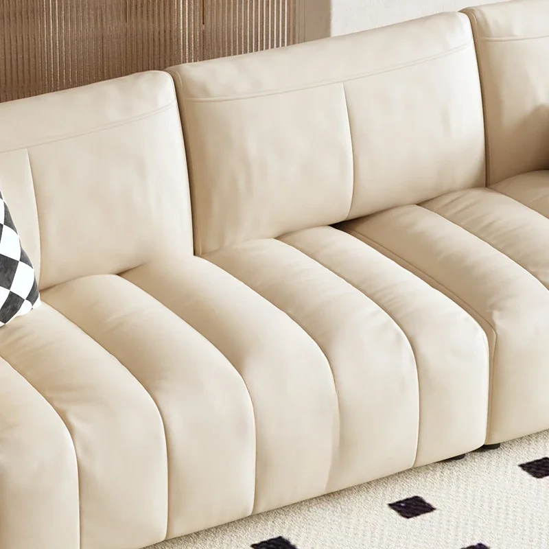 

Cream wind living room straight sofa