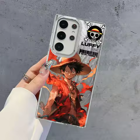 Black Soft Shell Case for Samsung Galaxy S20 FE S25 Ultra S20 FE S23 S21+ S21 S22 Plus S24Ultra Anime Ones Pieces