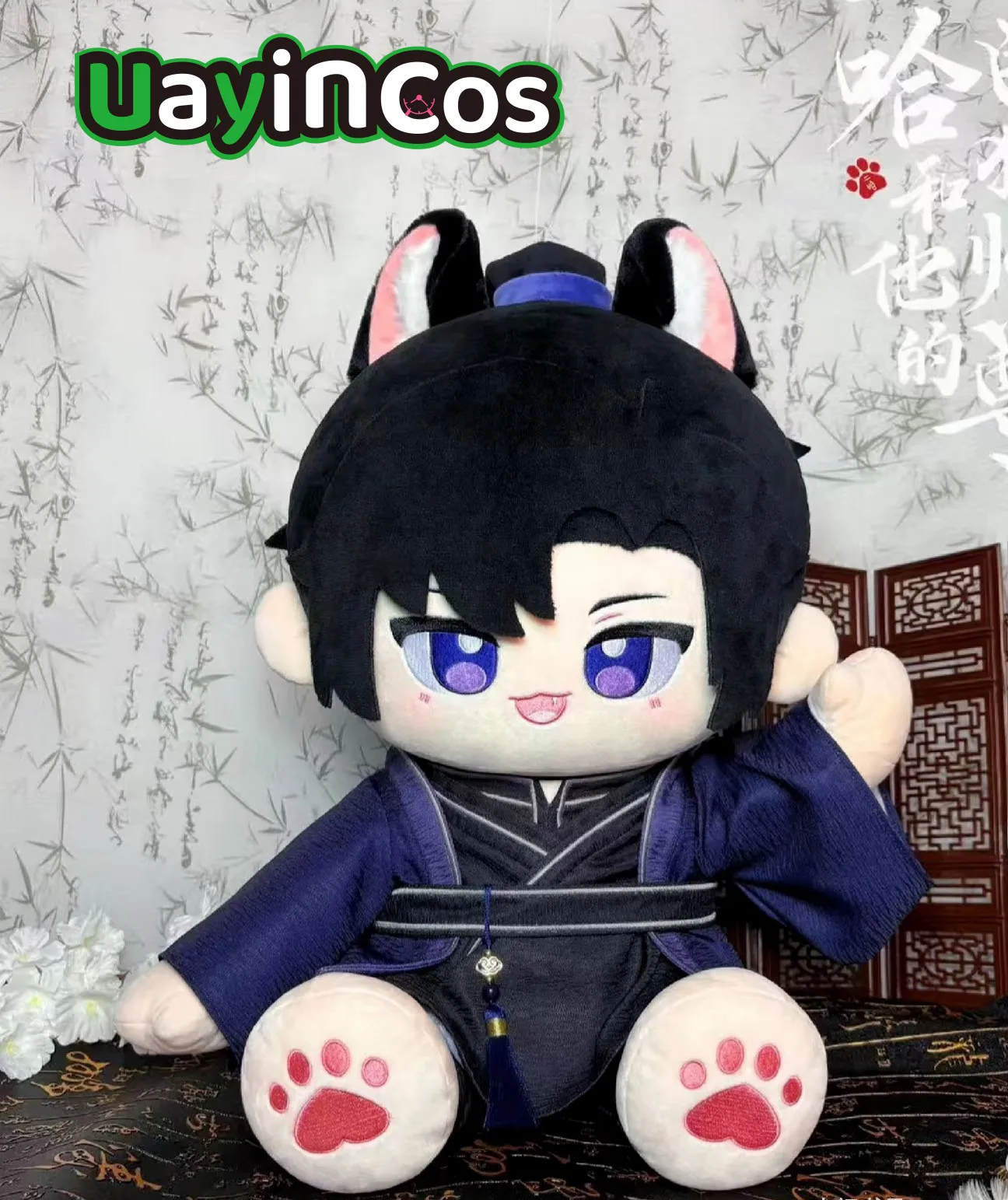 

45cmThe Husky and His White Cat Shizun Chu Wanning Mo Ran Stuffed Plushies Plush Cotton Doll Clothes Pillow Anime Figure Toy Ki
