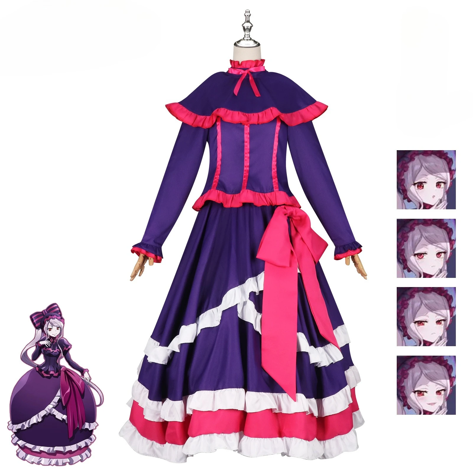 

Overlord Shalltear Bloodfallen Gothic Lolita Dress‌ Anime Character Halloween Costume Party Performance Clothing for Women