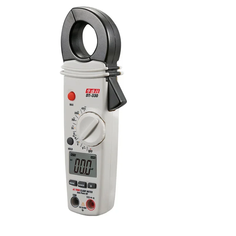 DT-330 Digital Clamp Meter Clip-on Table Current Voltage Resistance Test Instrument High Resolution Small Caliber Ammeter