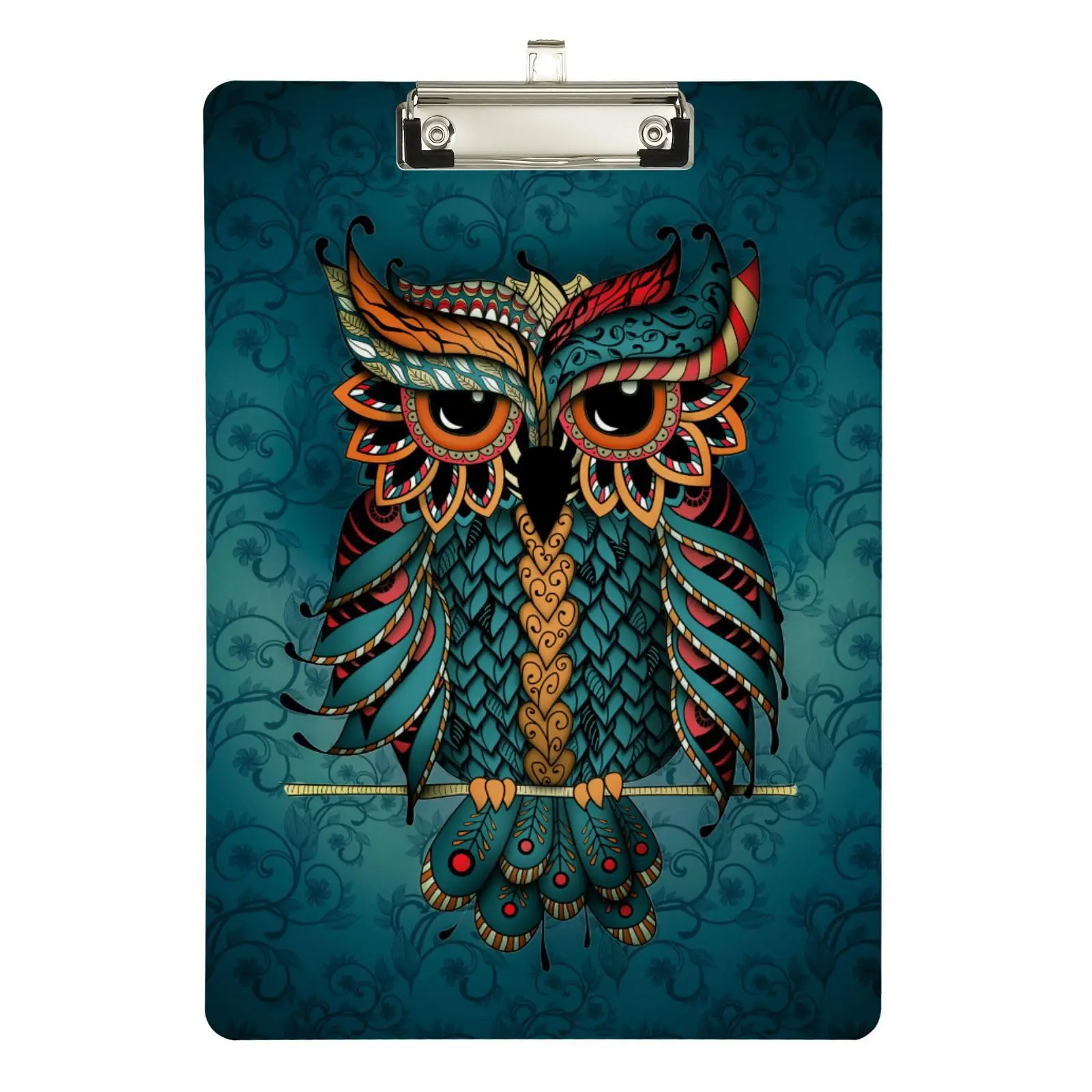 Colorful Cute Owl Acrylic Clipboard Office Clipboards Standard A4 Letter Hangable Office School Nurse Laboratory Painting Use