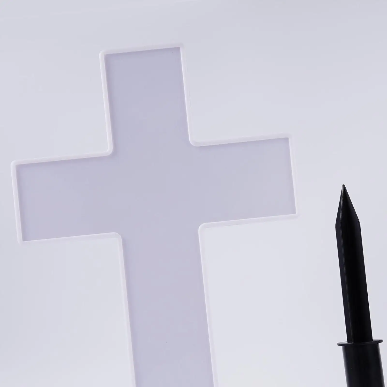 

Светодиодный солнечный светильник-колышек для двора, белый, уличный, для мемориального декора на кладбище/поминальном участке