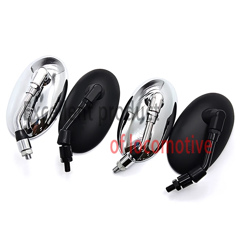 Round Mirror Retro Motorcycle Parts Universal Side Rear view Mirror For Motorcycl Electroplated MoTO rearview mirror