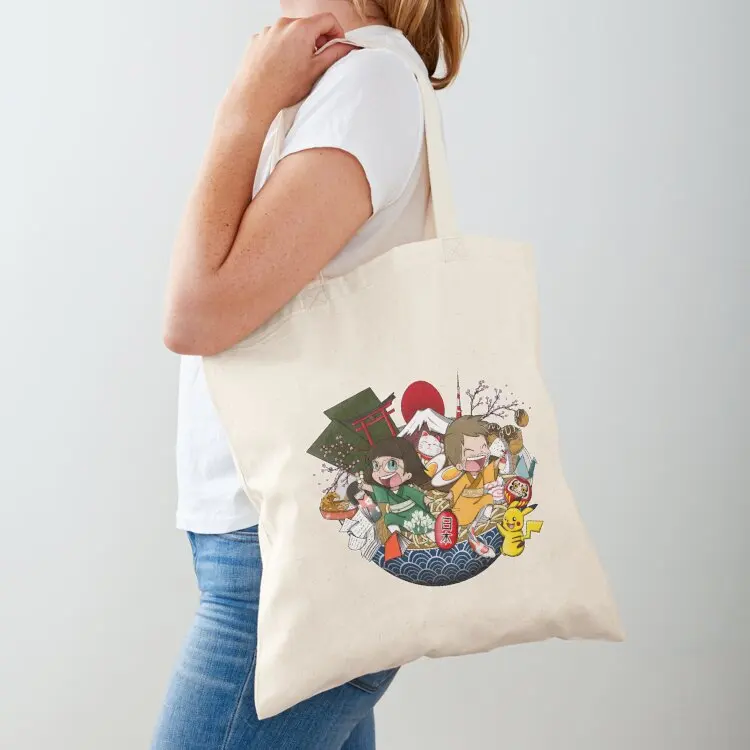 

Clotho and Jermy in Japan Tote Bag Women's bag Big bag women tote men Canvas for women