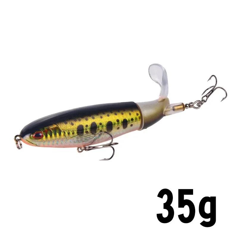 1 Stuks Plopper Vissen Lokken 13G/15G/35G Meerval Lokt Voor Visgerei drijvende Roterende Staart Kunstmatige Aas Crankbait