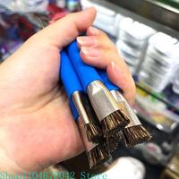 Anti-Static Brush Double Head Insulation Hard Brush Cleaning Dust Repair Tool For Mobile Phone IC Pad BGA Motherboard
