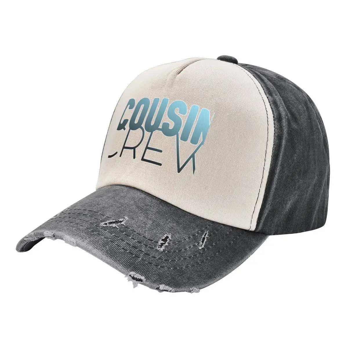 Cousin Crew blue - cousins make best friends - love squad team typography in blue Baseball Cap Golf Hat Man Women's 2025 Men's