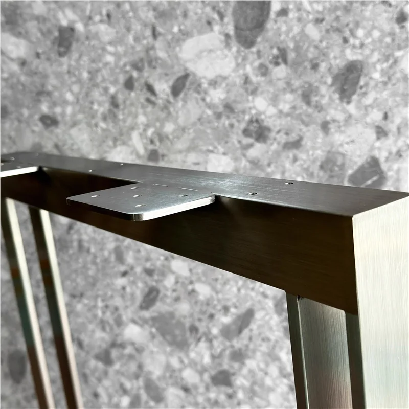Table legs, large plate support, super strong feet, Italian stainless steel table legs, desk dining table, solid wood stand, bar