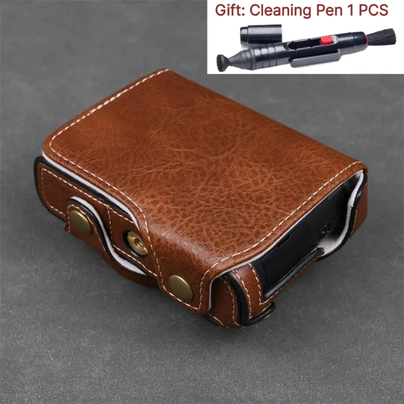 Shoulder Bag For Panasonic ZS300 tz300 Camera bag PU Leather case Protective case tx3 base opening Bag +1 PCS Free Cleaning Pen