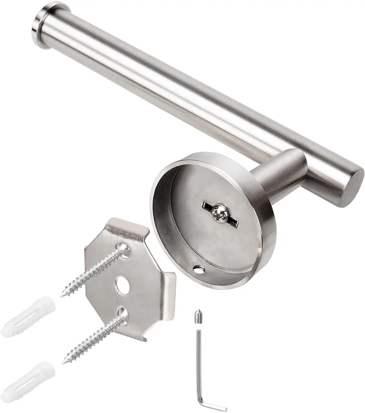 Premium SUS304 Stainless Steel Rustproof Wall Mounted Toilet Roll Holder for Bathroom, Kitchen, Washroom