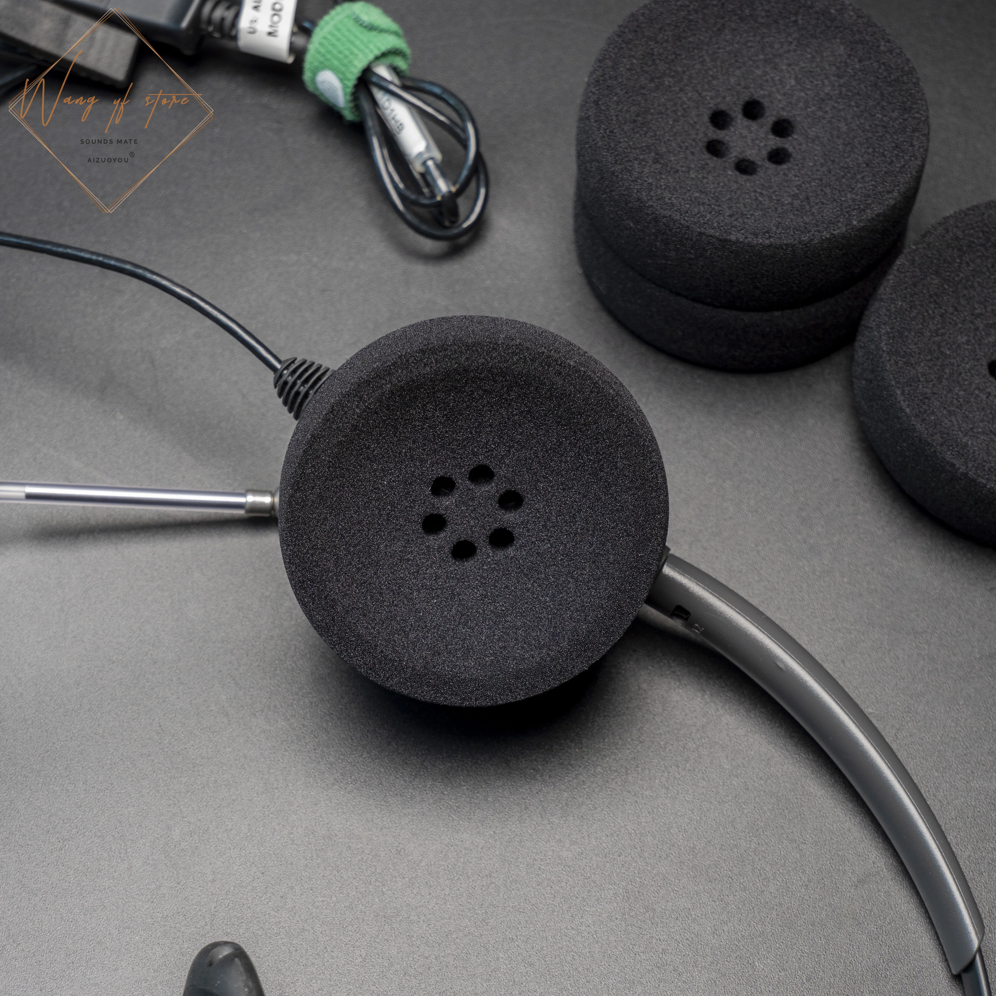 Premium Earpads Sponge Foam Ear Cushion For Plantronics SupraPlus W710 W720 WO300 WO350 71781-01 Wireless Headset Headphone